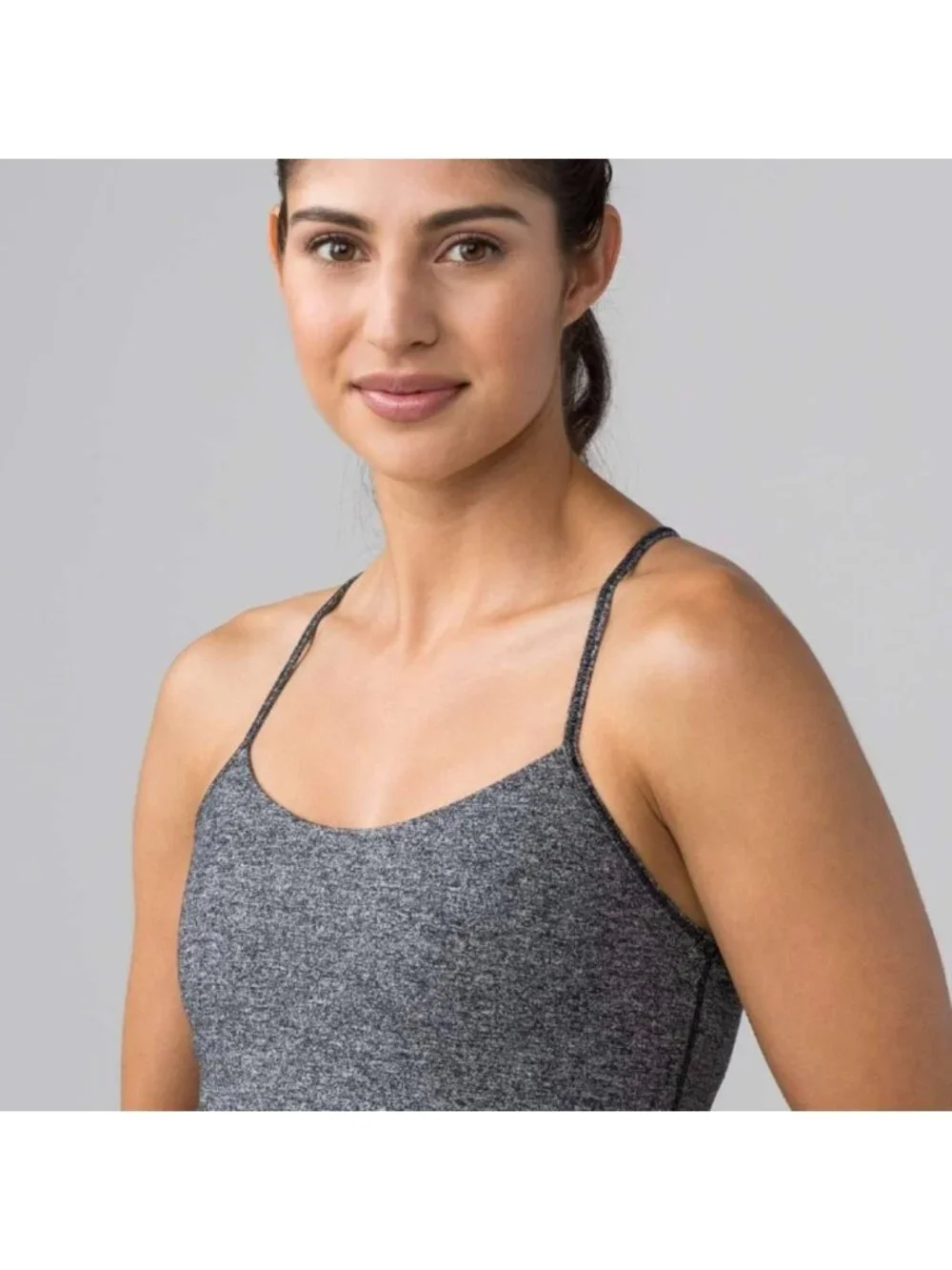 Lululemon Power Pose Tank Heathered Black
